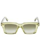 Cutler and Gross 1386 Sunglasses in Crystal Green 