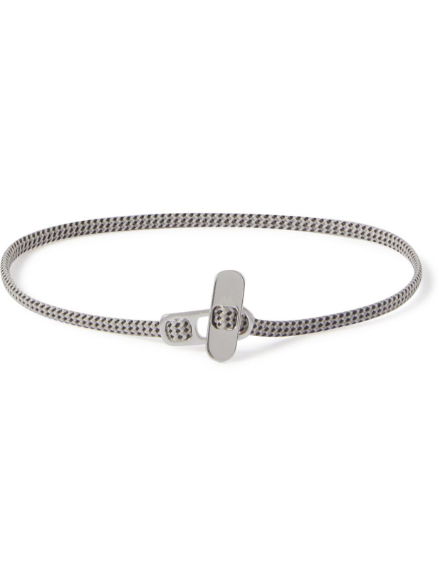 Photo: Miansai - Metric Rope and Sterling Silver Bracelet - Neutrals