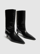 JIL SANDER 35mm Leather Ankle Boots