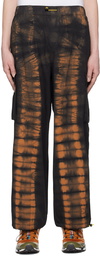 Brain Dead Black Zebra Dye Flight Cargo Pants