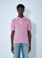 ERL Mohair-Blend Polo Shirt
