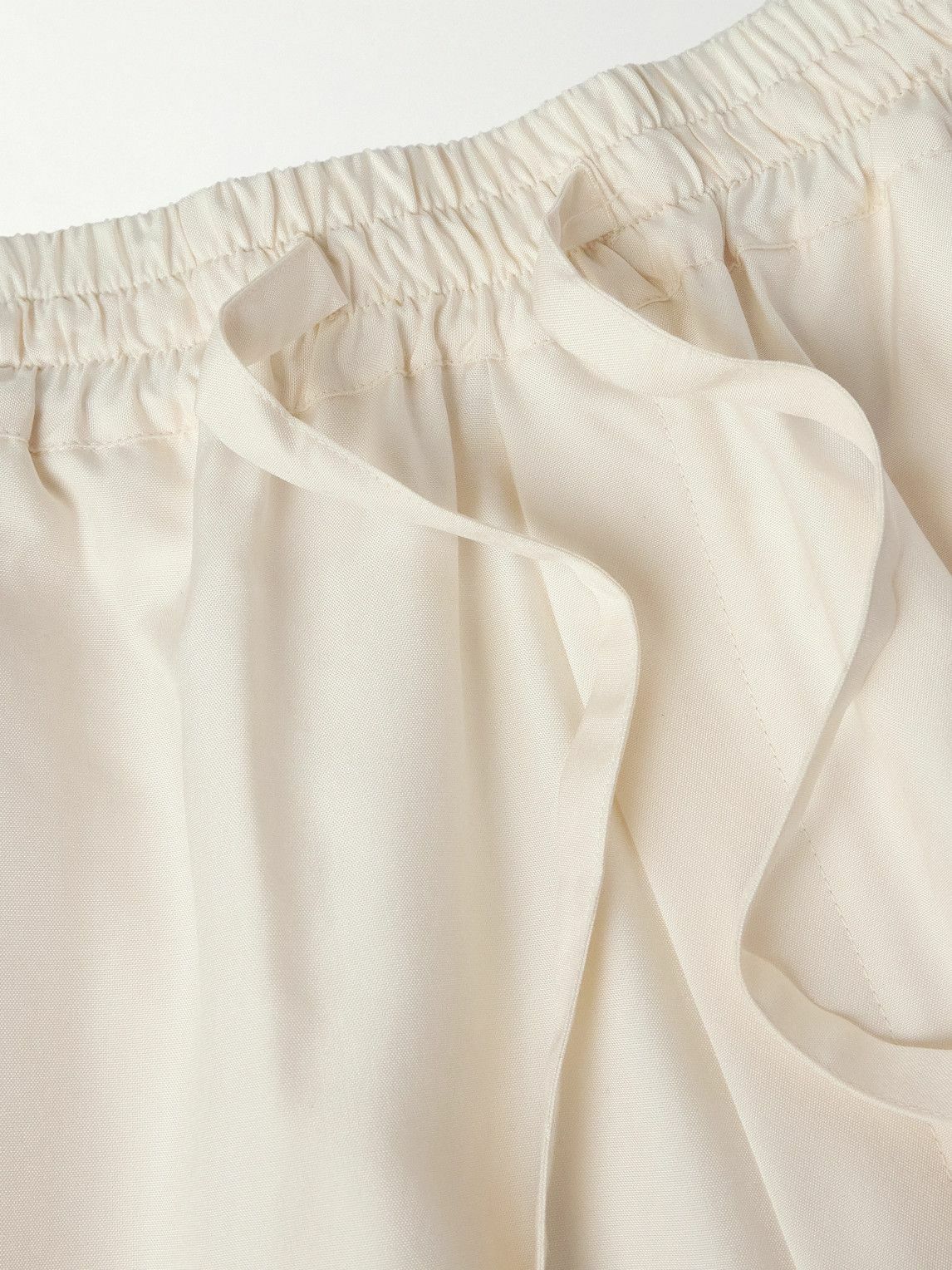 UMIT BENAN - Julian Straight-Leg Silk-Poplin Shorts - Neutrals