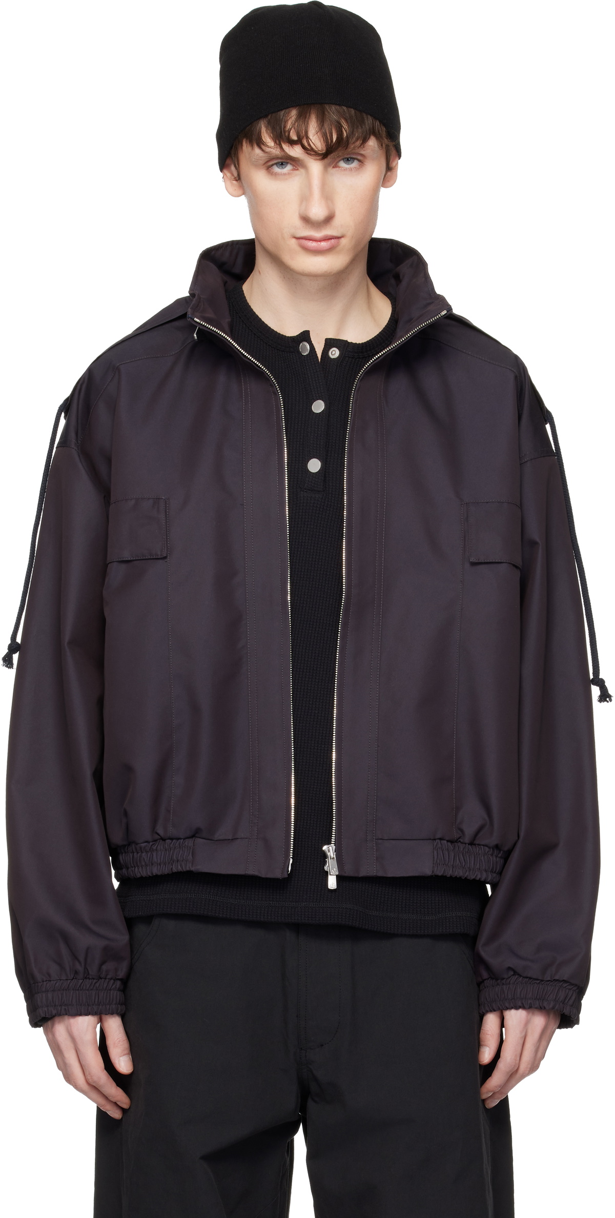 ジャケット・アウター fff postal service Reia Hooded Parachute FFFPOSTALSERVICE Khaki Reia Hooded Parachute Jacket FFFPOSTALSERVICE