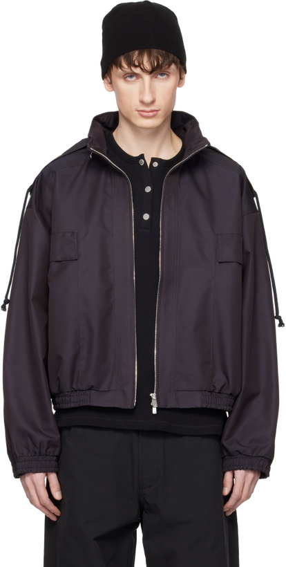 Photo: FFFPOSTALSERVICE Purple Reia Hooded Work Jacket