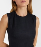 Burberry Prince of Wales check wool midi dress