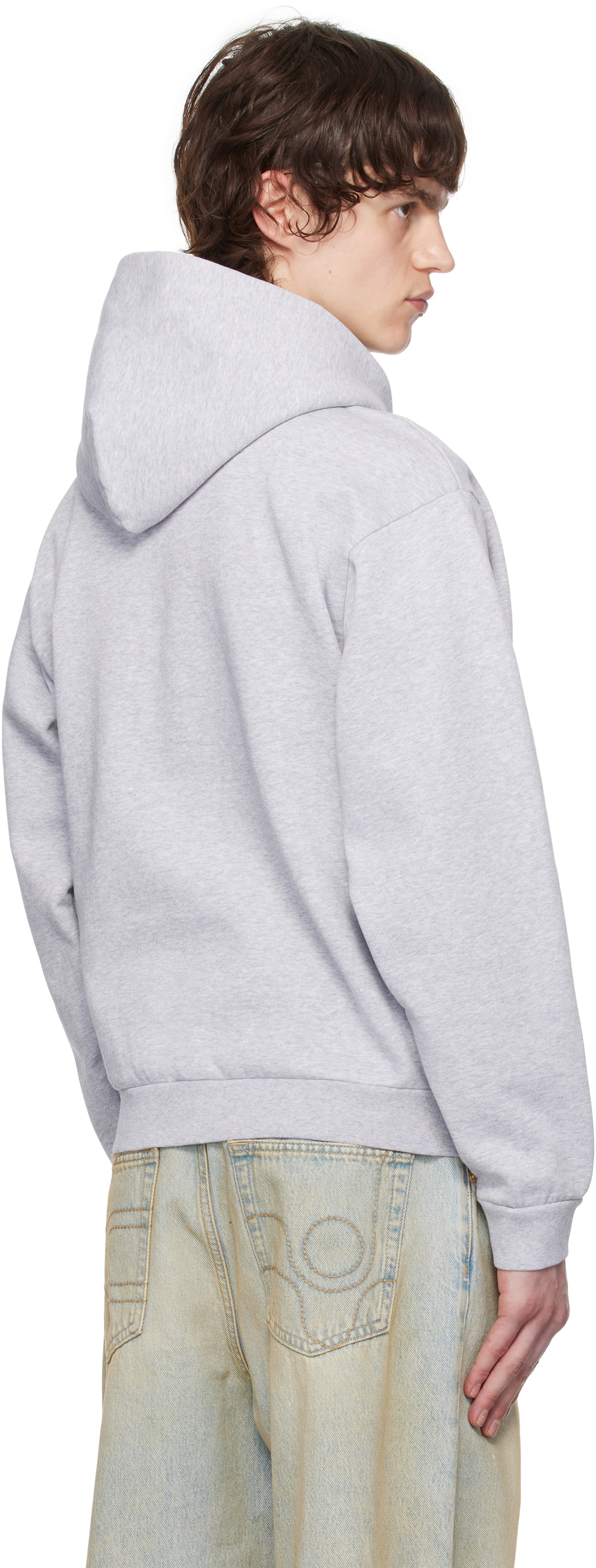 Coperni Gray 'Stay Foolish' Printed Hoodie