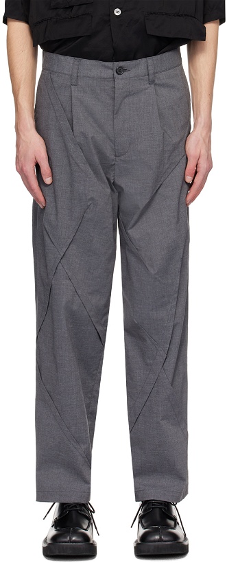 Photo: UNDERCOVER Gray Paneled Trousers