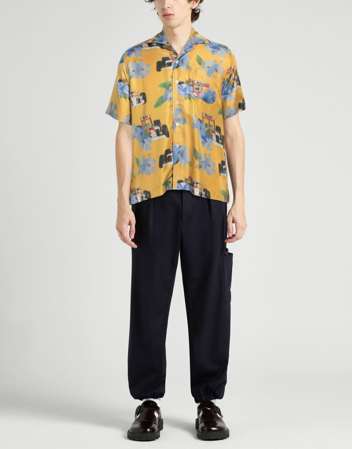 Rhude Mens Shirt Marigold
