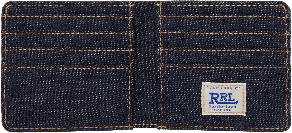 RRL Indigo Denim Billfold Wallet