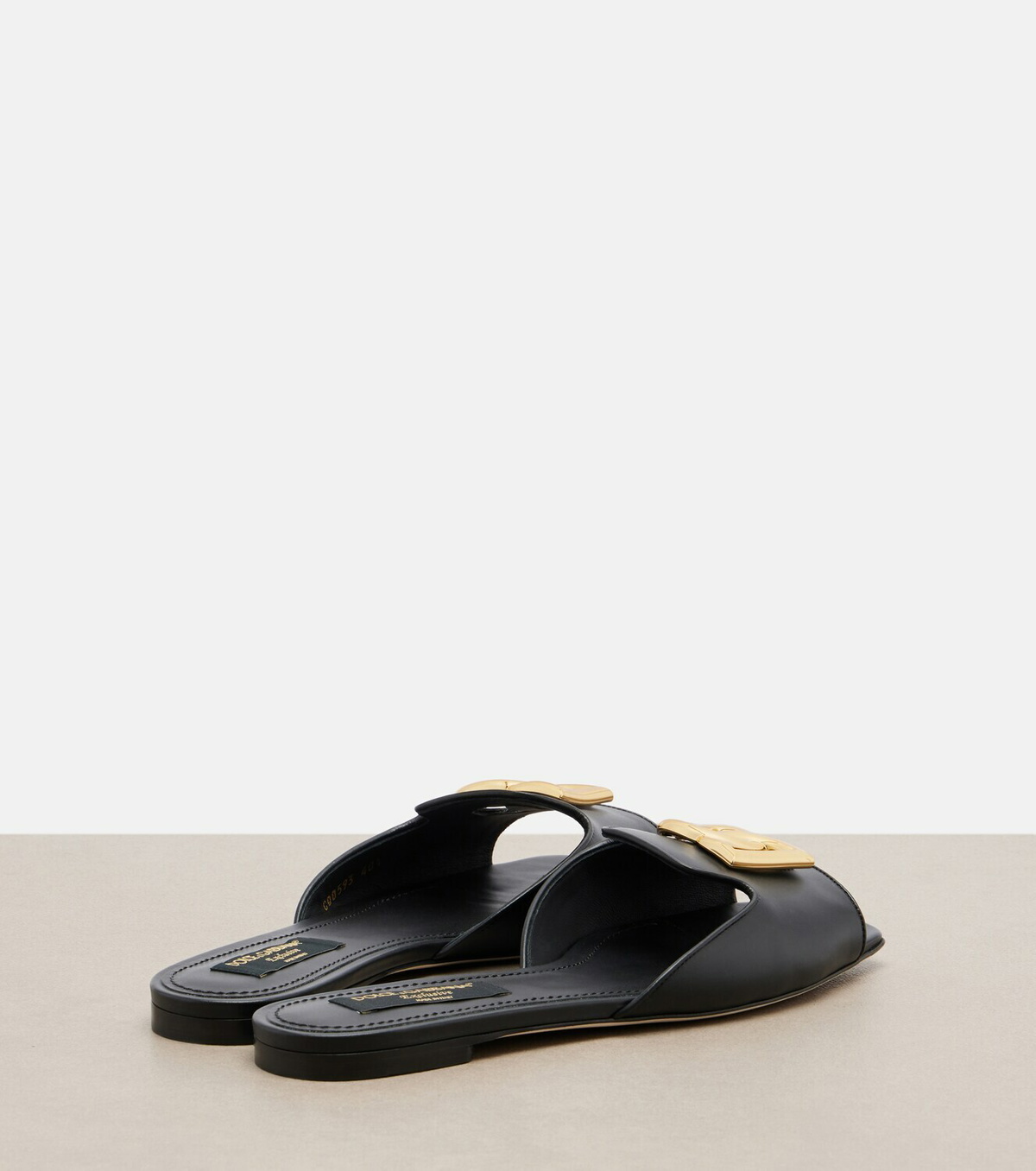 Dolce&Gabbana Abaya DG leather mules