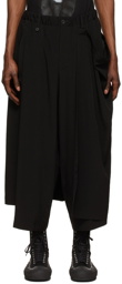 Yohji Yamamoto Black Wrap Trousers