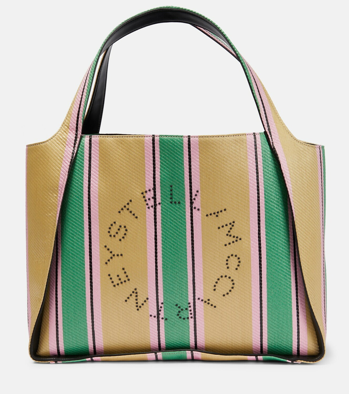 【Stella McCartney】Raffia ロゴ トートバッグ ★関税送料込み Stella McCartney】Raffia ロゴ トートバッグ ☆関税送料込み