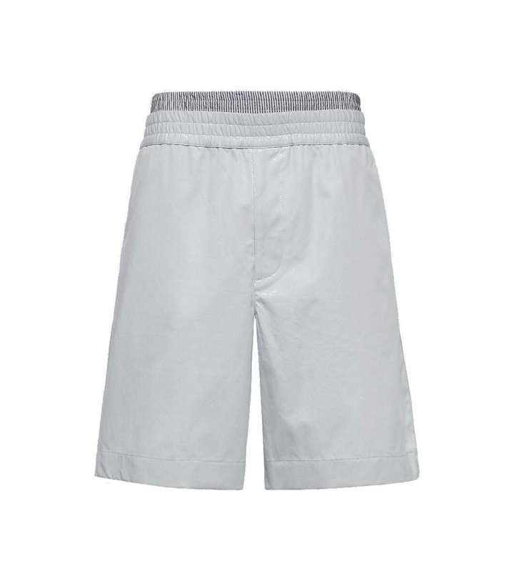 Photo: Bottega Veneta Layered cotton twill Bermuda shorts