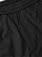 Officine Générale - Walter Straight-Leg Organic Cotton-Poplin Trousers - Black