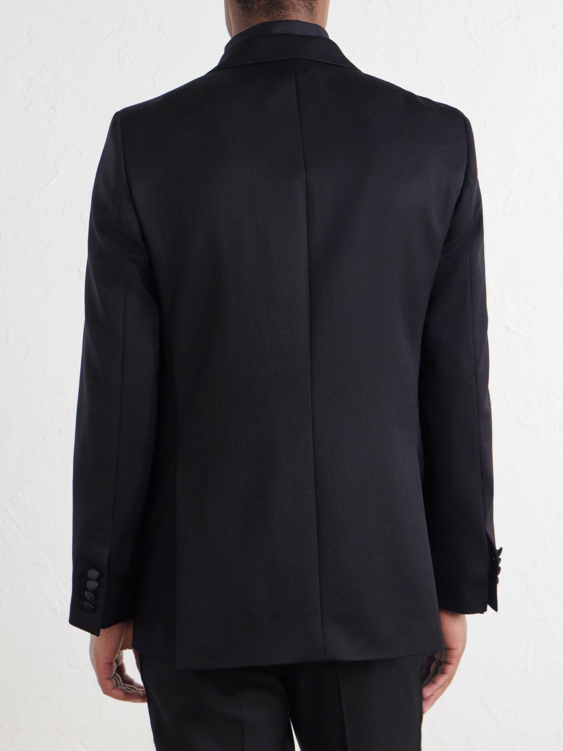 Favourbrook - Tommy Grosgrain-Trimmed Wool Tuxedo Jacket - Black
