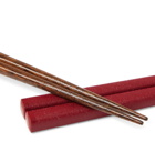 BY JAPAN - Kawai Gokukanshitsu Three-Pack Wood Chopsticks - Red