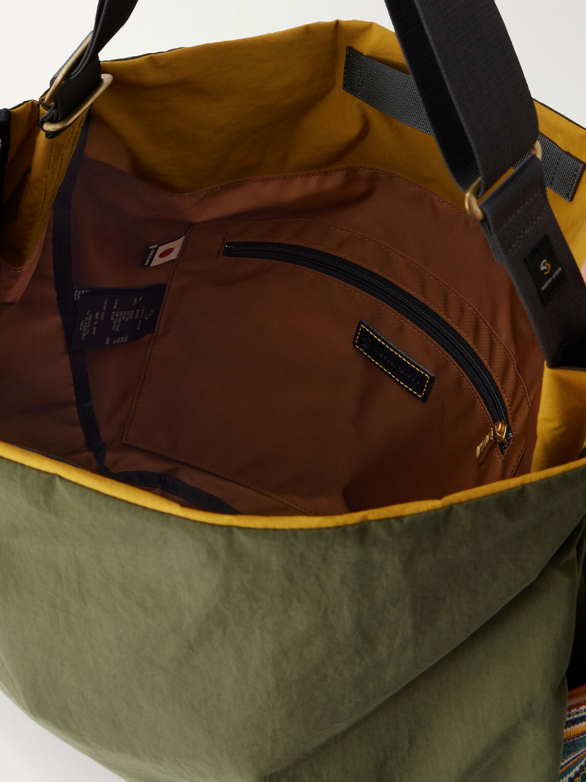 Master-Piece - Chup Leather-Trimmed Cotton Shoulder Bag