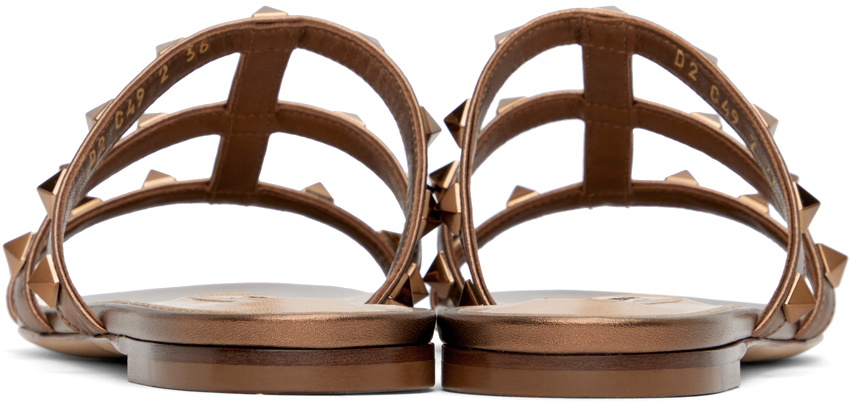 Buy Coach Essie Leather Sandals | Beige Color Women | AJIO LUXE