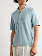 DOPPIAA - Cotton-Terry Polo Shirt - Blue