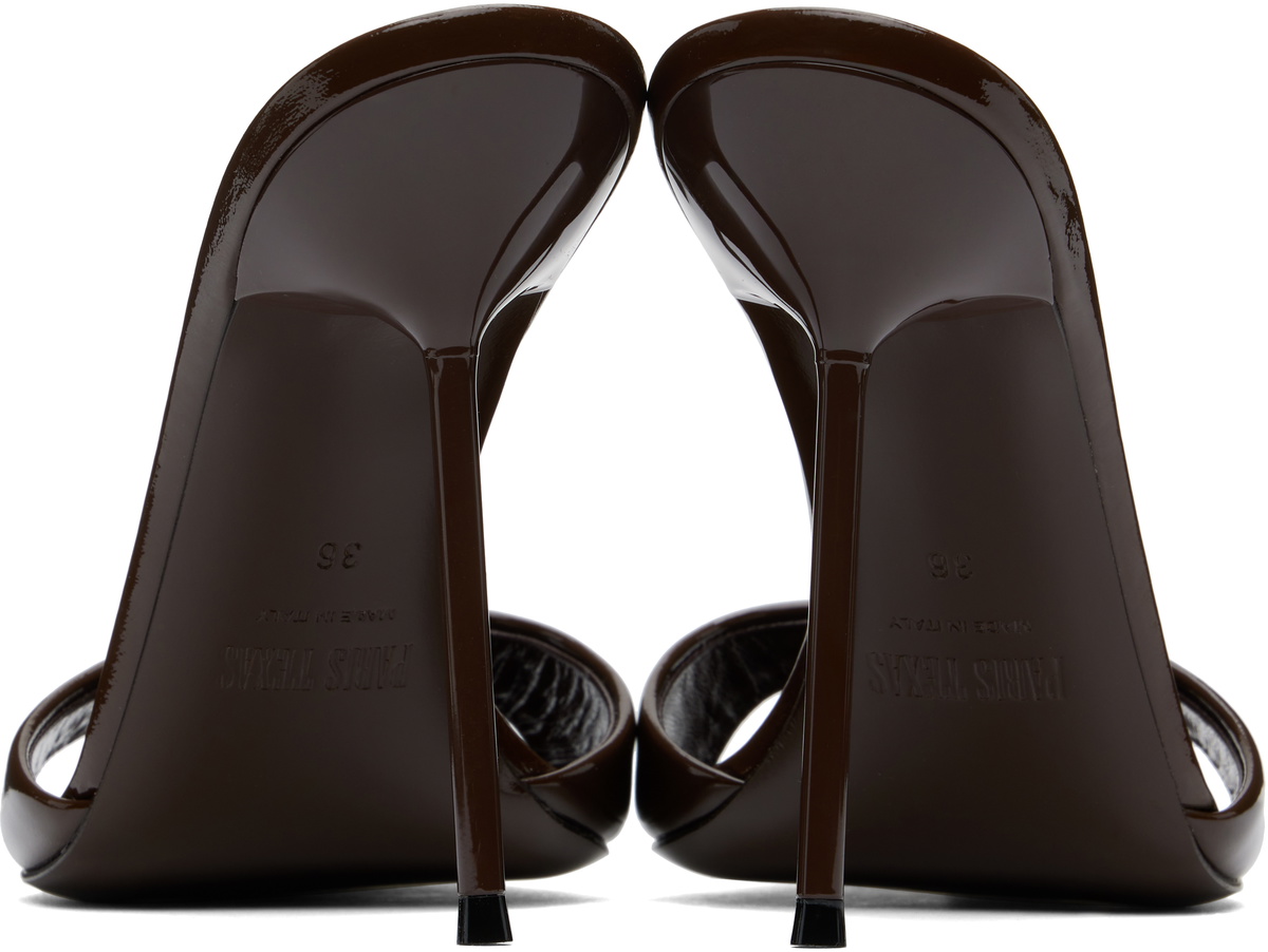 Paris Texas Brown Lidia Mules Paris Texas