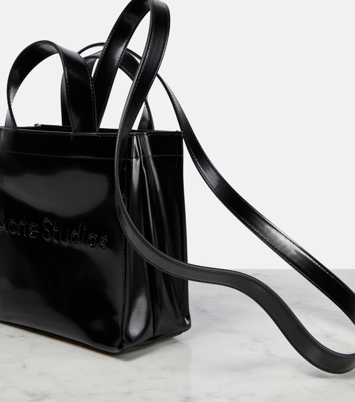 Acne Studios Mini logo-embossed tote bag Acne Studios