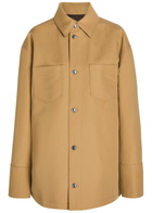 Armarium Tiberio Suede-trimmed Cotton Jacket Camel