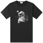 Alexander McQueen Men's Skull Photo Montage Logo T-Shirt in Black/Mix