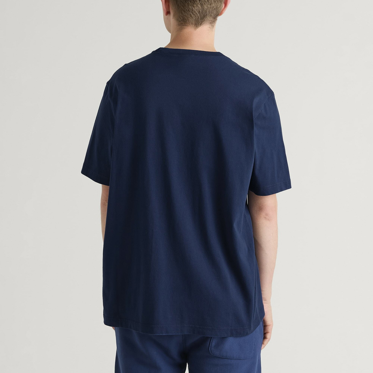 Champion Men's Reverse Weave Relaxed T-Shirt in Navy