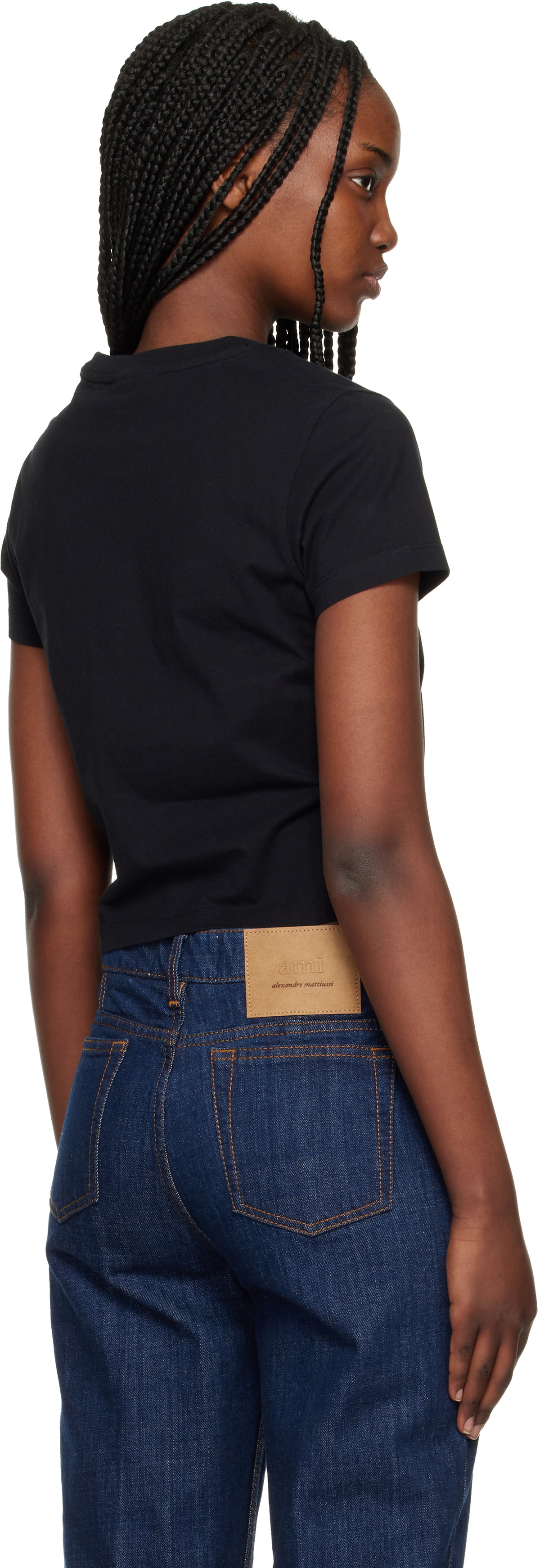 Maison Kitsuné Black 'Maison Kitsuné Paris' Baby T-shirt