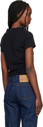 Maison Kitsuné Black 'Maison Kitsuné Paris' Baby T-shirt