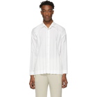 Homme Plisse Issey Miyake White Edge Shirt