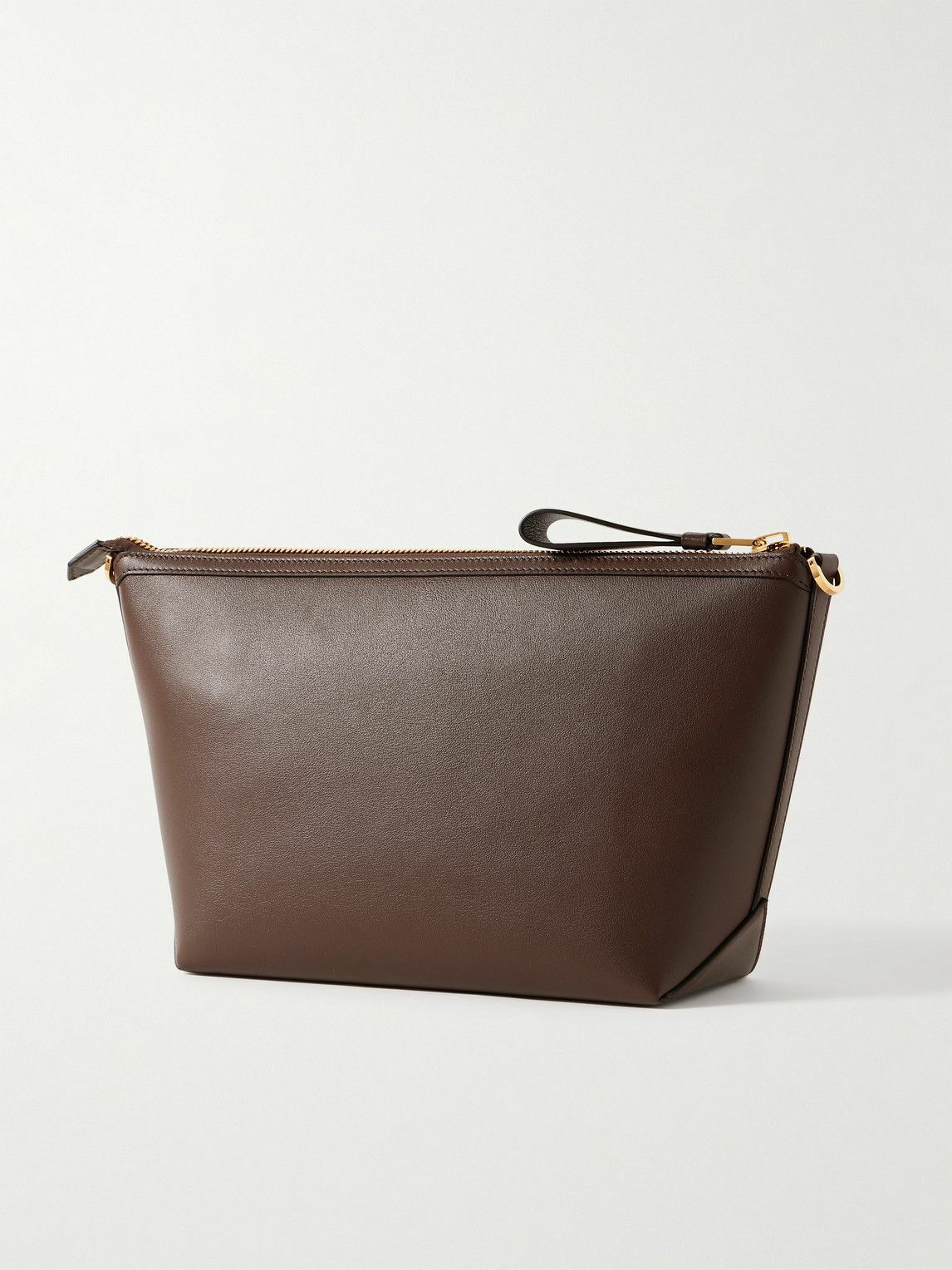 TOM FORD - Logo-Debossed Leather Messenger Bag