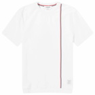 Thom Browne Men's Engineered RWB Stripe T-Shirt in White