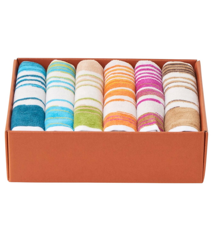 Photo: Missoni Fiammetta set of 6 cotton terry hand towels