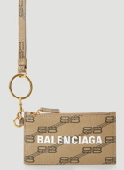 Balenciaga - Lanyard Card Holder in Brown