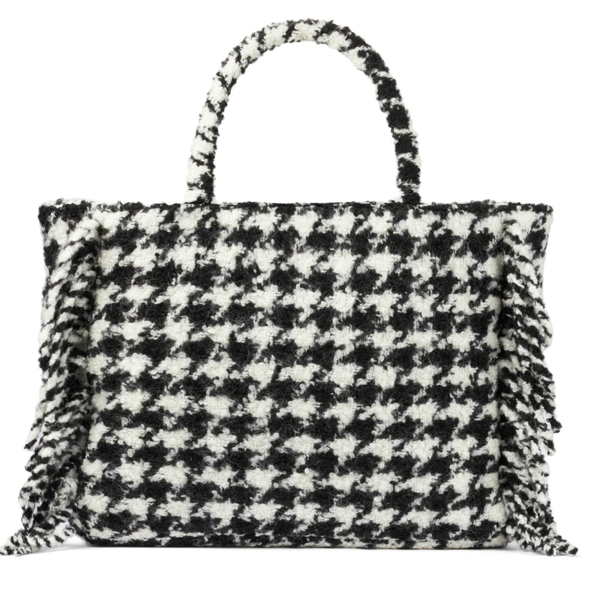 MC2 Saint Barth Vanity Blanket Shoulder Bag With Pied-de-poule Print