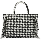MC2 Saint Barth Vanity Blanket Shoulder Bag With Pied-de-poule Print