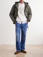 Aimé Leon Dore - Atlas Logo-Print Cotton-Jersey Sweater - White