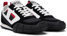 Diesel Black & White S-Pagodha Low Sneakers