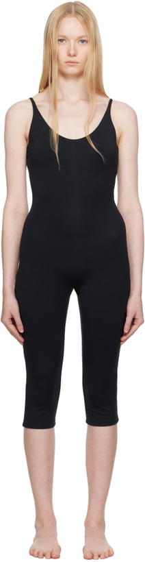 Photo: SKIMS Black Smooth Layers Capri Catsuit