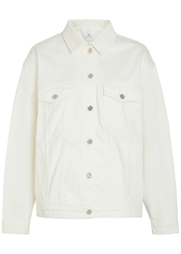 Photo: Anine Bing Rory Panelled Denim Jacket Ecru