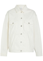 Anine Bing Rory Panelled Denim Jacket Ecru
