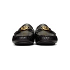 Versace Black Medusa Driving Loafers