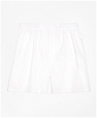 Brooks Brothers Men's Traditional Fit Broadcloth Boxers | White