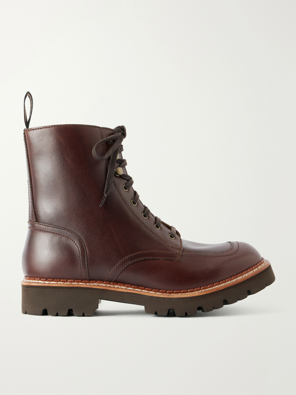 Grenson - Noha Leather Lace-Up Boots - Brown