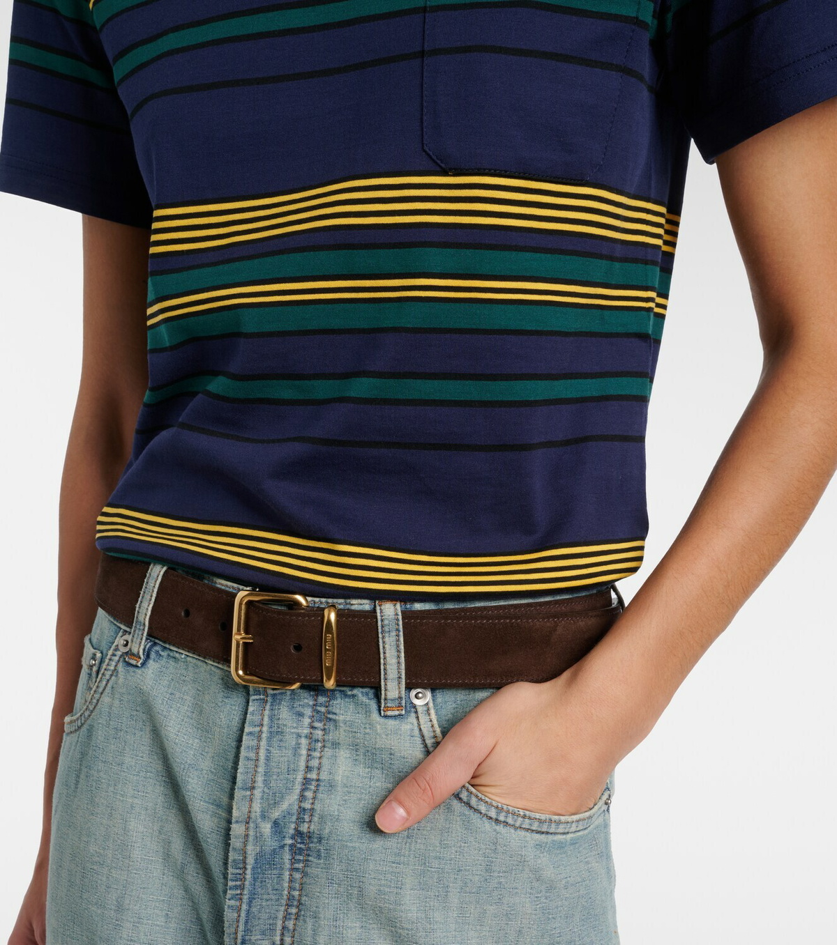 Miu Miu Suede belt