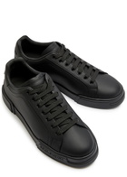 Dolce & Gabbana Portofino Leather Sneakers Black