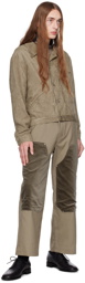 Youth Beige Panel Trousers