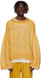 AIREI Yellow Double Layer Sweater