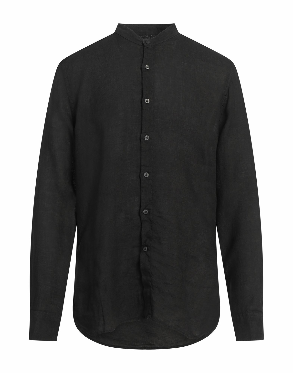 120% Lino Mens Shirt in Black